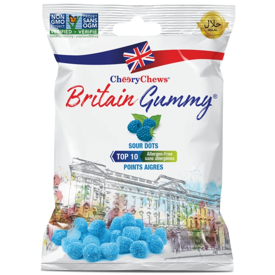 Britain Gummy Sour Dots 150g - 24 Pack
