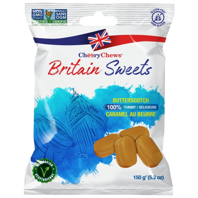 Cheery Chews Britain Sweets Butterscotch 120g Candy District