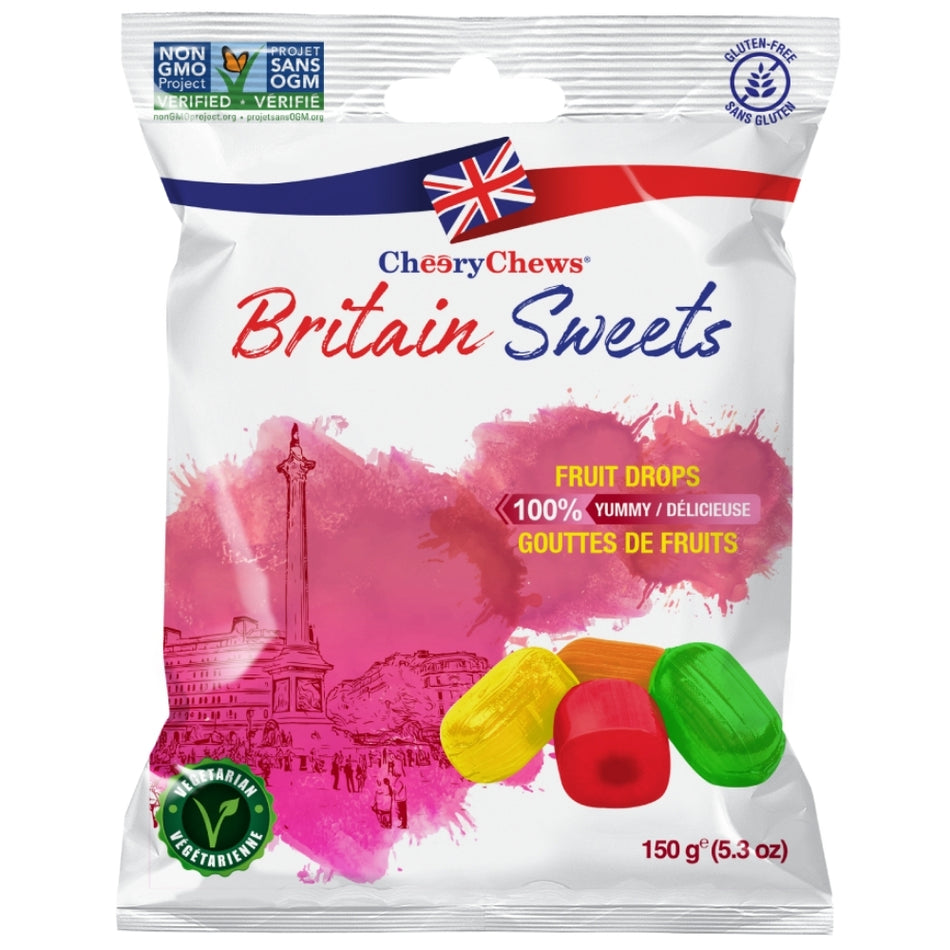 Cheery Chews Britain Sweets Fruit Drops 120g Candy District