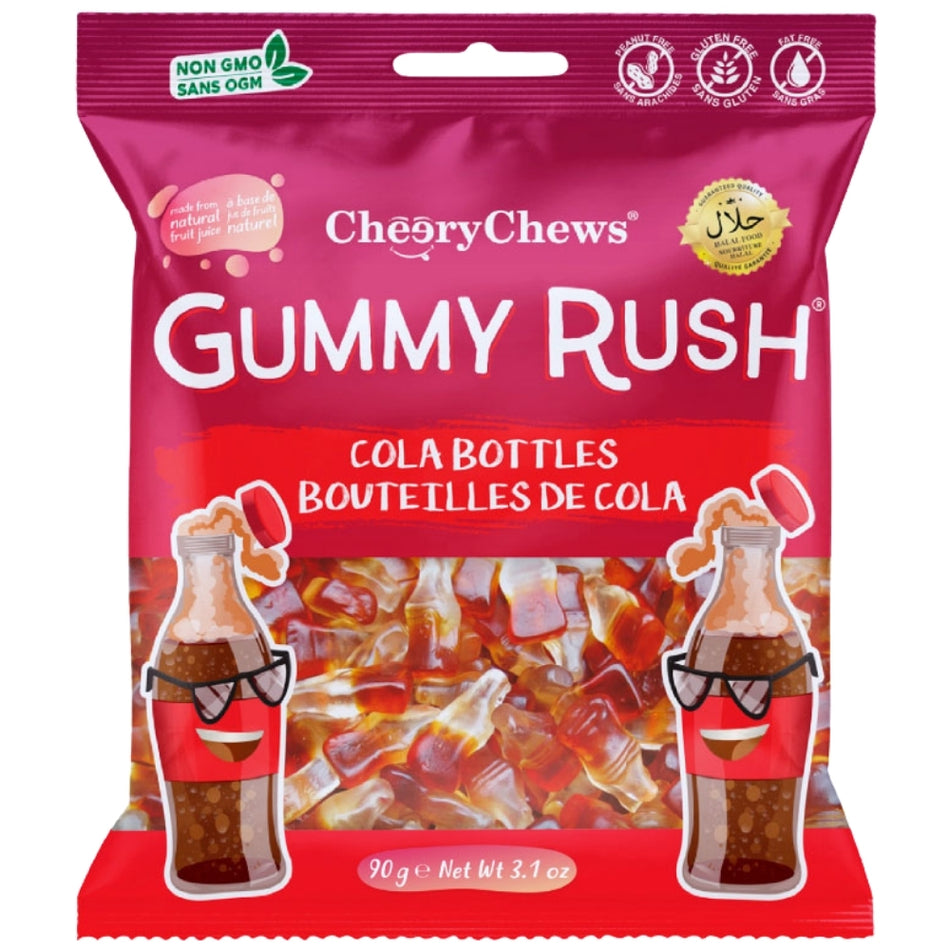 Cheery Chews Gummy Rush Cola Bottles 90g Candy District