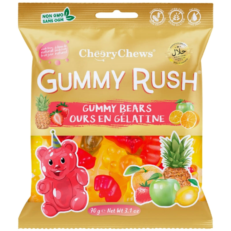 Gummy Rush Gummy Bears 90g - 12 Pack