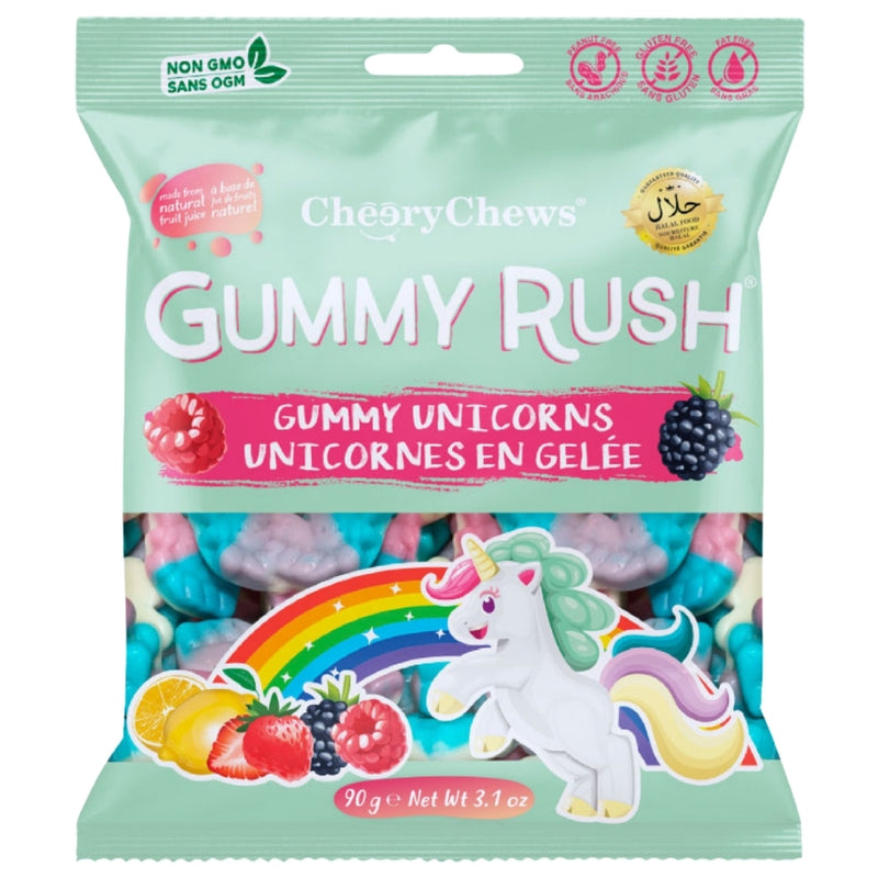 Cheery Chews Gummy Rush Gummy Unicorns 90g Candy District