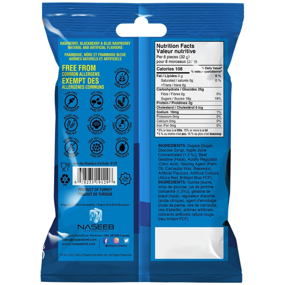 Cheery Chews Hotel Transylvania Berry Bones 127g Back Candy District