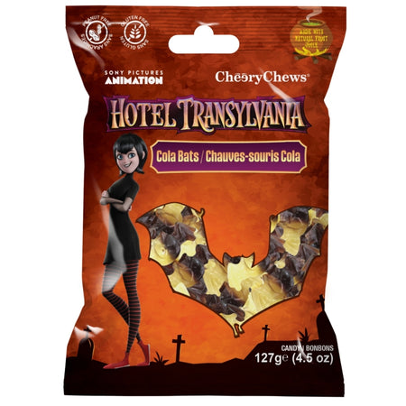 Cheery Chews Hotel Transylvania Cola Bats 127g Front Candy District