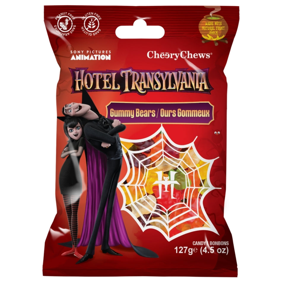 Cheery Chews Hotel Transylvania Gummy Bears 127g Front Candy District