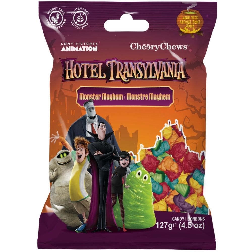 Cheery Chews Hotel Transylvania Monster Mayhem 127g Front Candy District