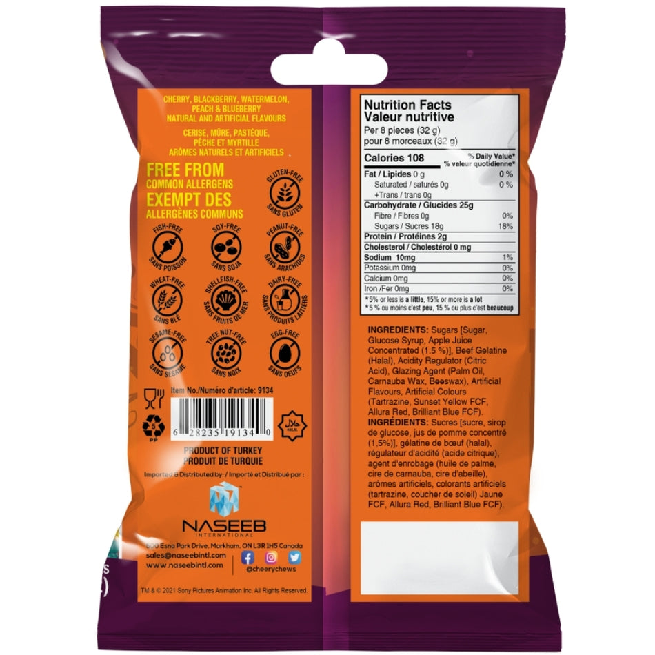 Cheery Chews Hotel Transylvania Monster Mayhem 127g Back Candy District