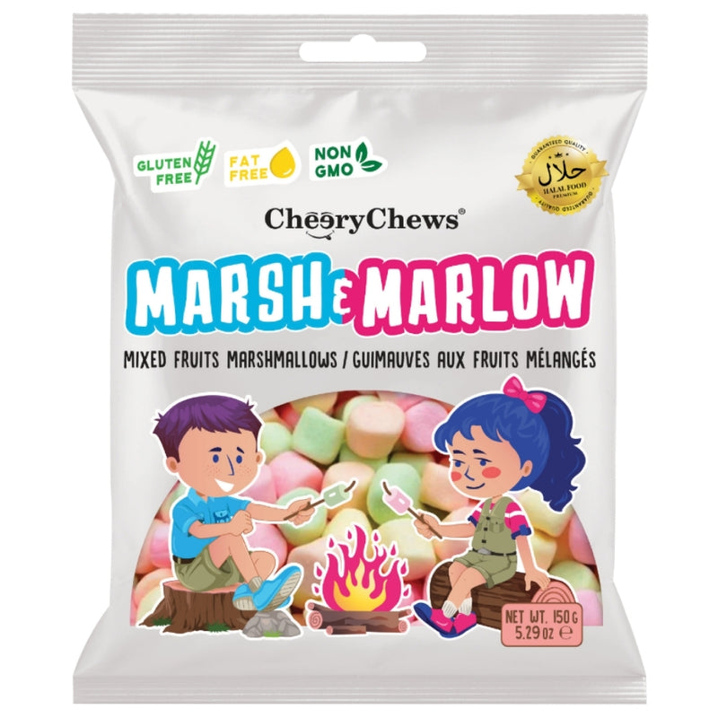 Cheery Chews Marsh&Marlow Mini Mixed Fruit Marshmallows 150g Candy District