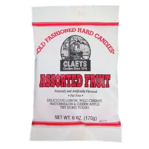 Claeys Assorted Fruit Old Fashioned Hard Candies - 6-oz.