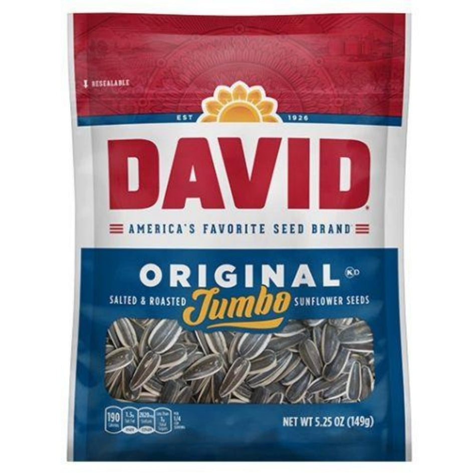 ConAgra Foods Inc David Original Jumbo Sunflower Seeds 5.25oz Candy District