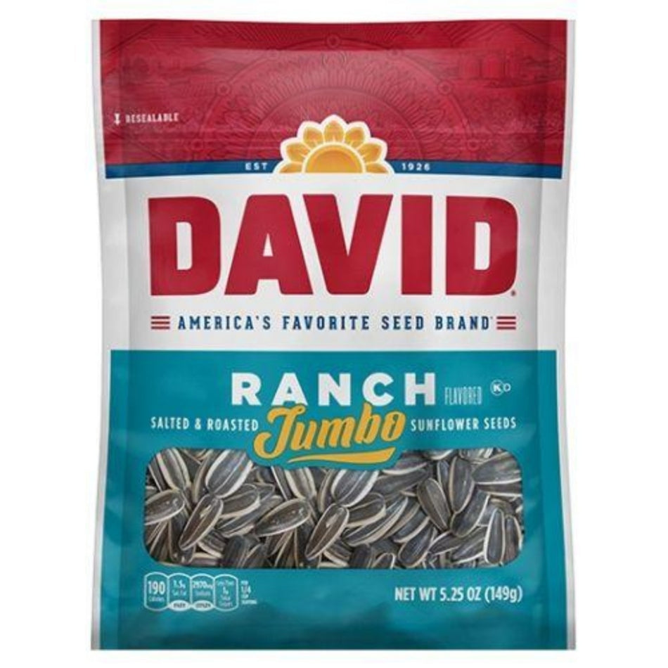 ConAgra Foods Inc David Ranch Jumbo Sunflower Seeds 5.25oz Candy District