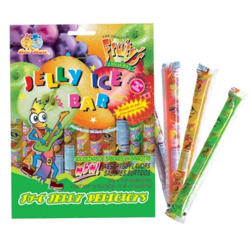DinDon Foods Corp Fruity's Jelly Ice Bar Straws 12.6oz Candy District