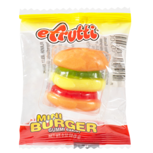 efrutti Mini Burger Gummy Candy