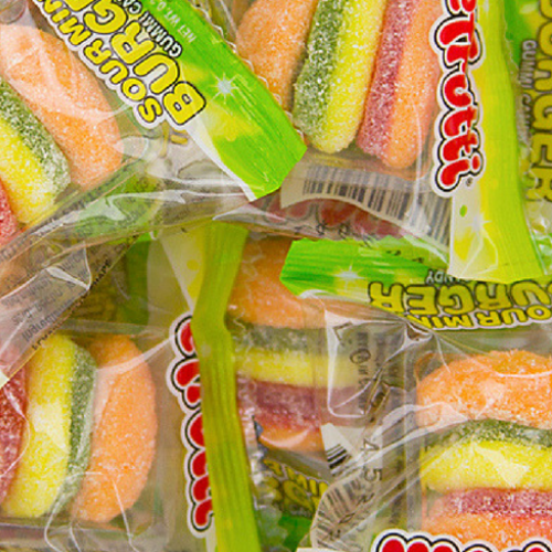 efrutti Sour Mini Burger Gummy Candy