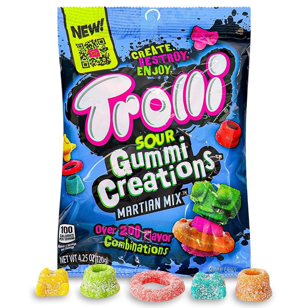 Ferrara Candy Co. Trolli Sour Gummi Creations Martian Mix 120g Candy District