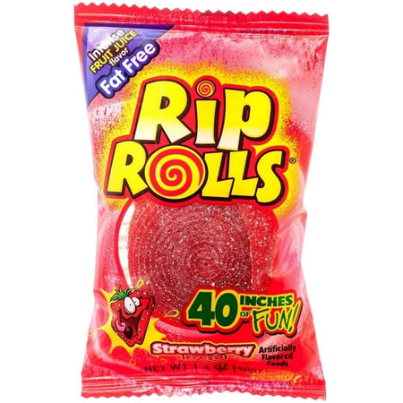 Foreign Candy Company Rip Rolls Strawberry 1.4oz Candy District