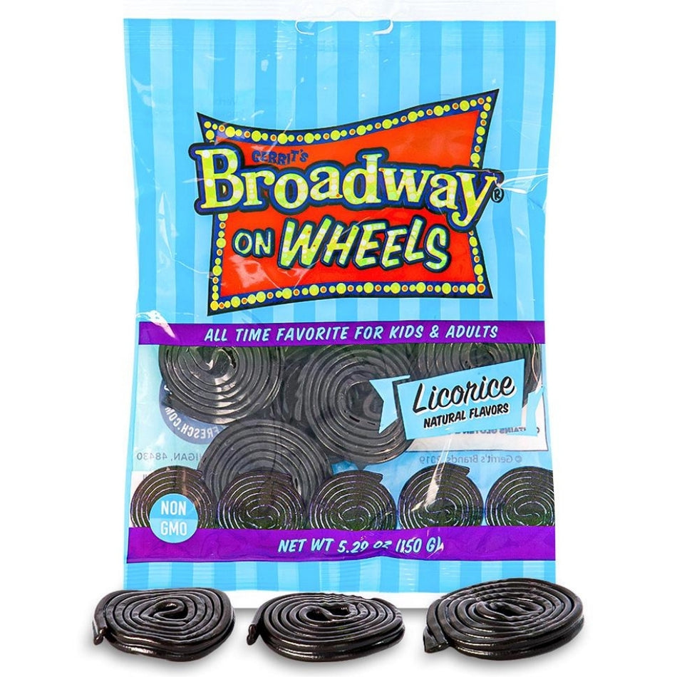 Gerrit's Broadway On Wheels Licorice 150g Candy District