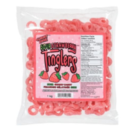 Gummy Zone Sour Strawberry Tinglers-1 kg