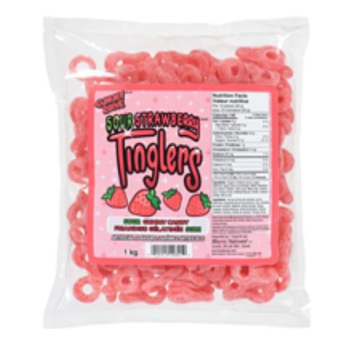 Gummy Zone Sour Strawberry Tinglers-1 kg