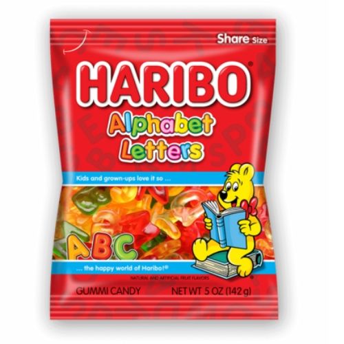 Haribo Alphabet Letters Gummy Candy