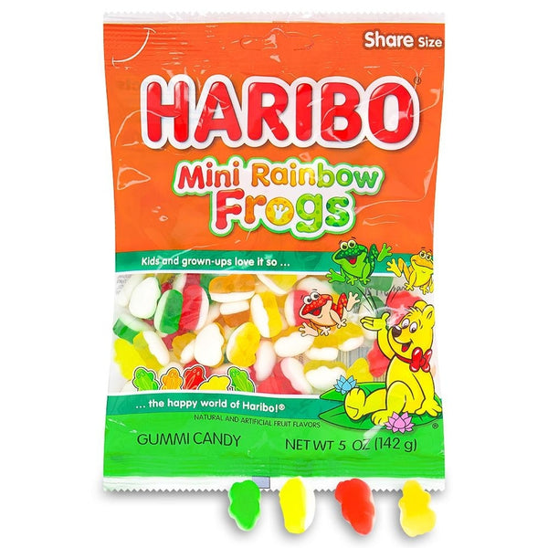 Haribo Mini Rainbow Frogs Gummy Candy 142g Candy District