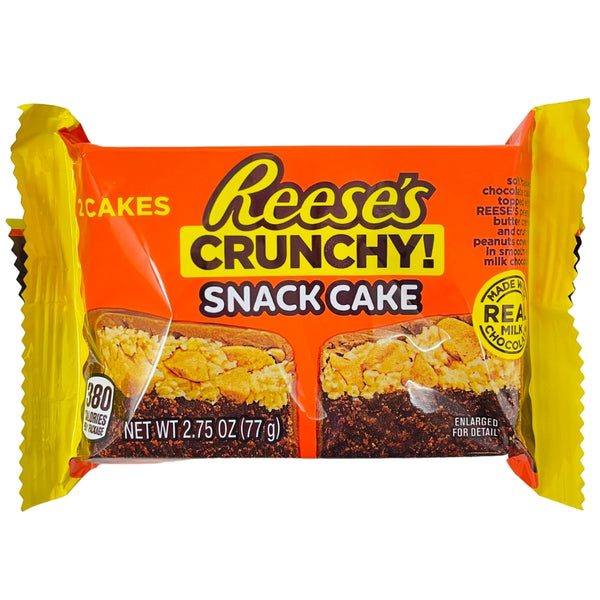 Hershey's Reese's CRUNCHY! Snack Cake 2 Cakes 77g Candy District