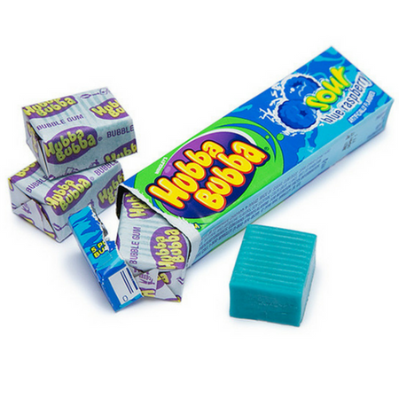 Hubba Bubba Bubble Gum Sour Blue Raspberry-Canada Candy
