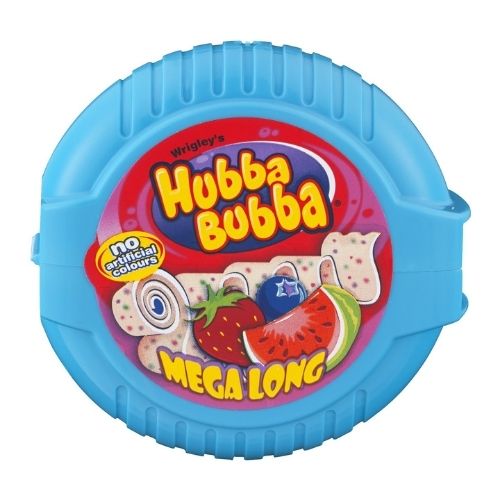 Hubba Bubba Mega Long Triple Mix Bubble Gum Tape - 56 g