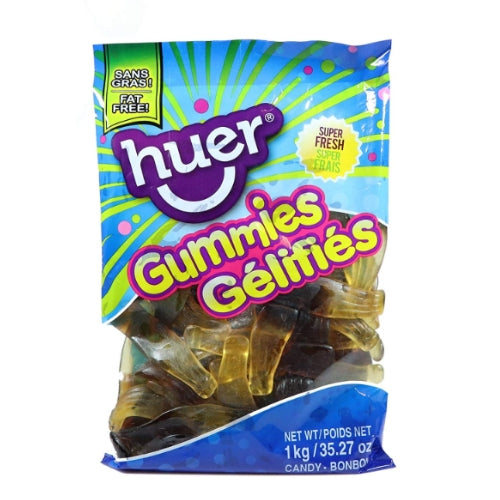 Huer Jumbo Cola Bottles Gummy Candy - 1 kg
