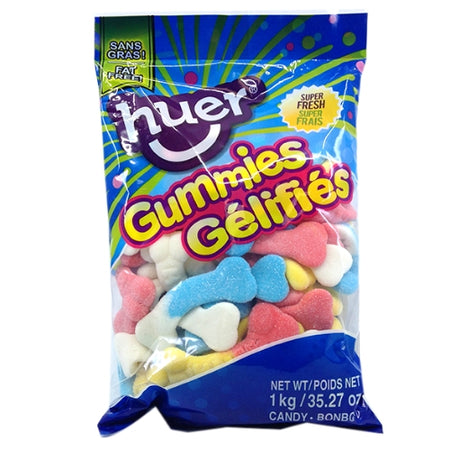 Huer Sour Jumbo Bones Gummy Candy