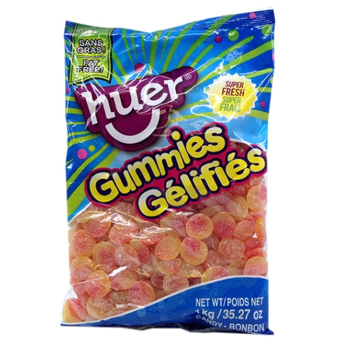 Huer Sour Peach Slices Gummy Candy