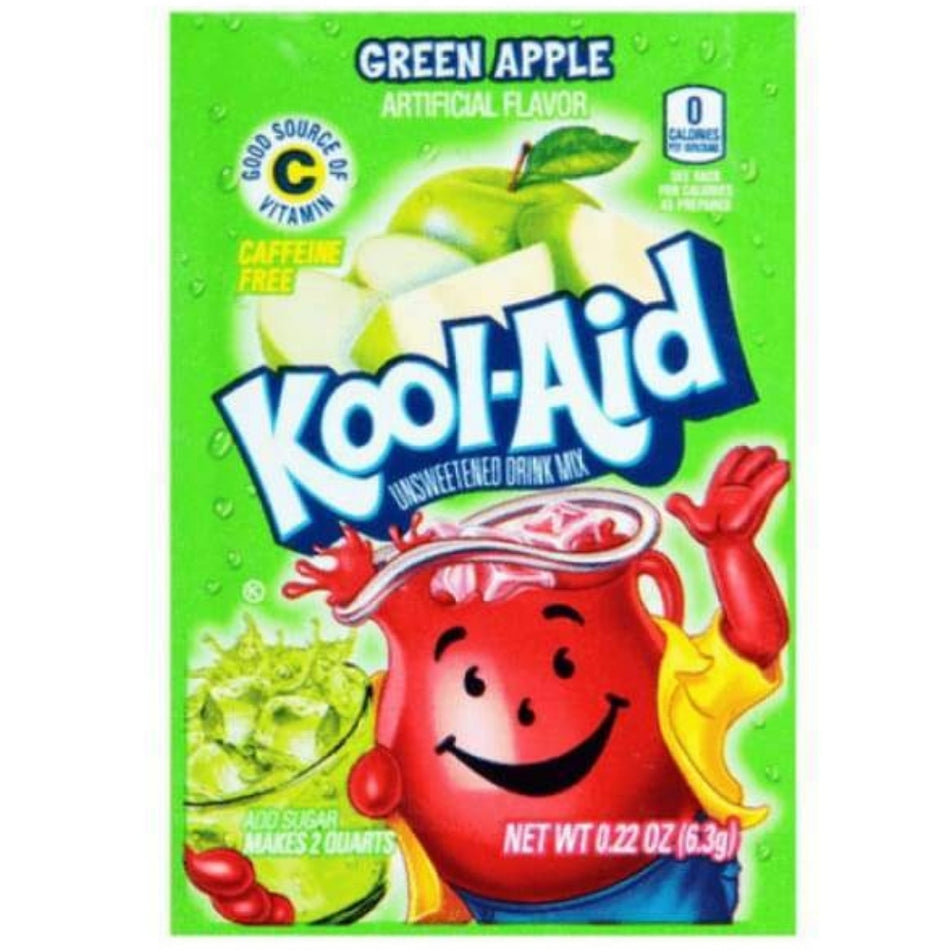Kraft Foods Group Inc Kool-Aid Green Apple Drink Mix Packet 4g Candy District