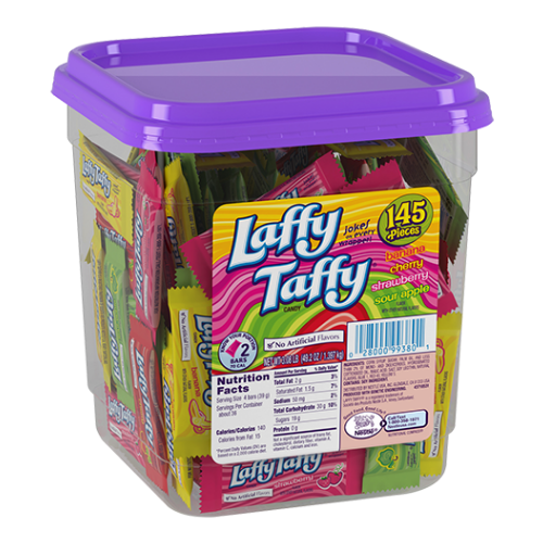 Laffy Taffy Assorted Flavours Stretchy & Tangy Mini Candy Bars 