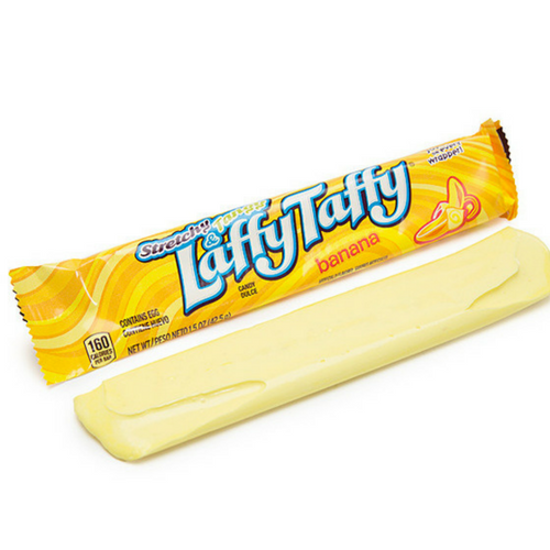 Laffy Taffy Banana-Willy Wonka Candy-Retro Candies