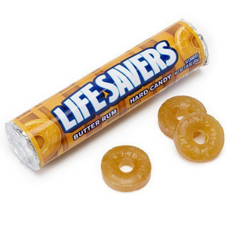 Life Savers Hard Candy Butter Rum Rolls