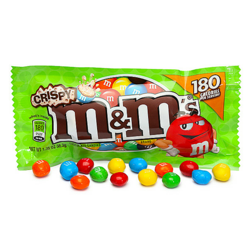 M&M Candy-Crispy Chocolate by Mars-Retro Candy