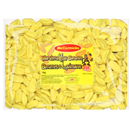 McCormicks Marshmallow Bananas Bulk Candy-Canada Candy