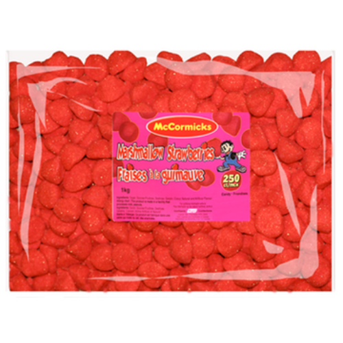 McCormicks Marshmallow Strawberries Bulk Candy-Canada Candy