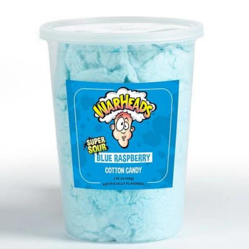 McJak Candy Warheads Super Sour Blue Raspberry Cotton Candy 49g Candy District