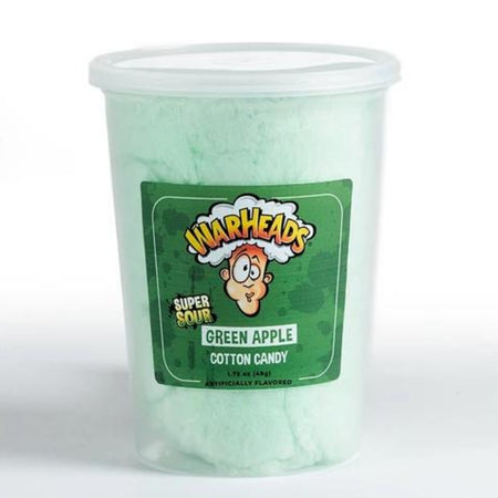 McJak Candy Warheads Super Sour Green Apple Cotton Candy 49g Candy District