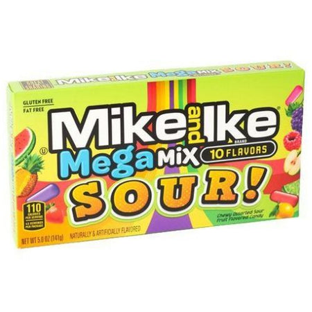 Mike and Ike - Mega Mix Sour Chewy Candies Theater Box - Movie Candy - Sour Candy
