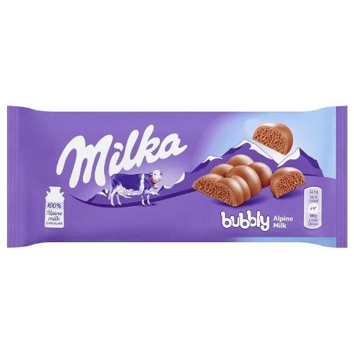 Milka Bubbly Chocolate Bars - 90 g
