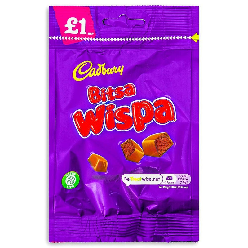 Mondelez Cadbury Bitsa Wispa 95g Candy District