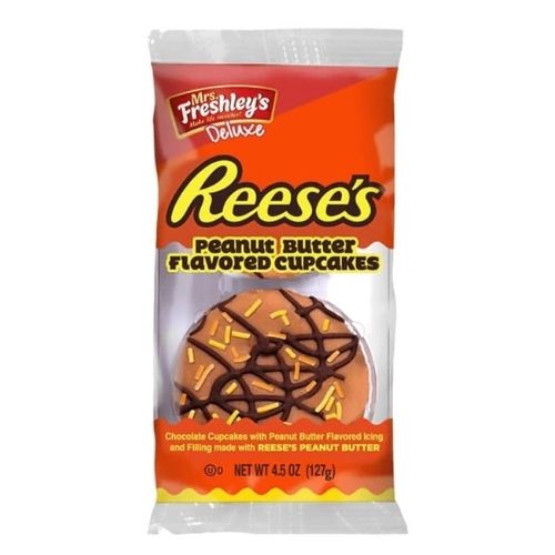 Mrs. Freshley's Reese's Peanut Butter Flavored Cupcakes - 6 Pack
