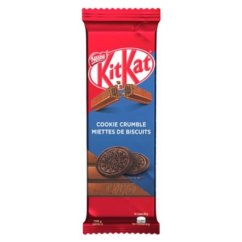 Kit Kat - Cookie Crumble Bars-120 g - Canadian Chocolate Bars - Nestle Canada
