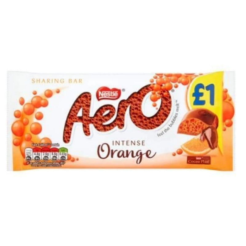 Nestle Aero Intense Orange Sharing Bar 90g Candy District