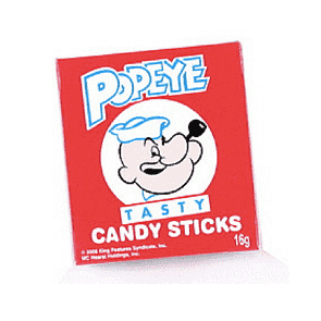 Popeye Candy Sticks-Candy Cigarettes