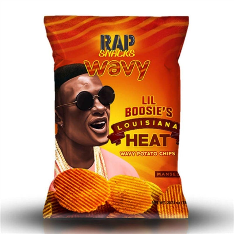 Rap Snacks Inc. Lil Boosie's Louisiana Heat Wavy Potato Chips 2.75oz Candy District
