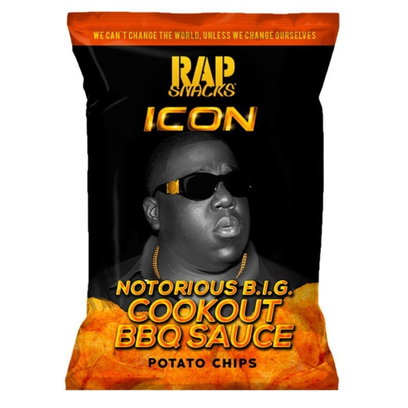 Rap Snacks Inc. Notorious B.I.G. Cookout BBQ Sauce Potato Chips 2.75oz Candy District