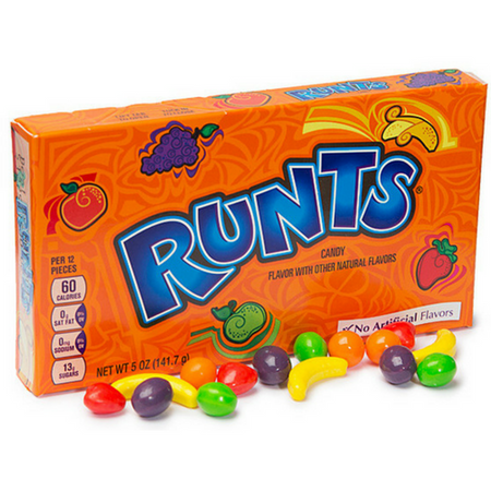 Runts Candy-Willy Wonka-Theater Packs-Retro Candies